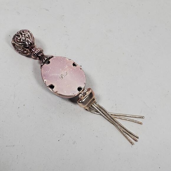 Vintage 'Best' Black Onyx Pendant 3.25 Inch Total Length - Picture 4 of 5